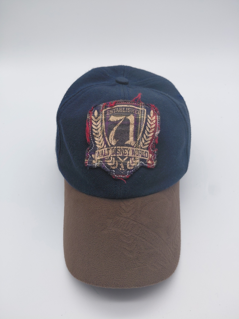 Walt Disney World Men's Two-Tone Cap - Navy & Brown Visor